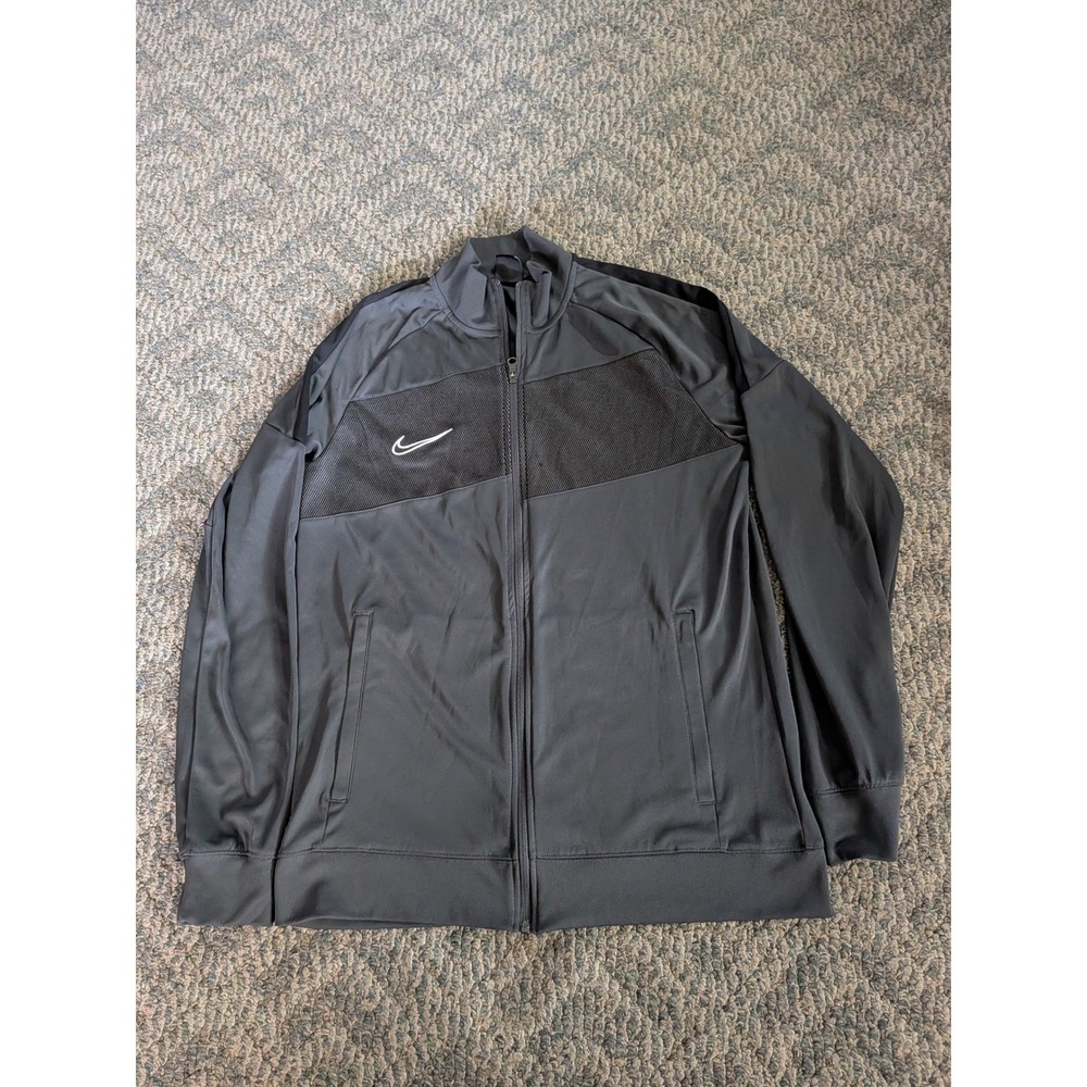 Nike Academy Pro Drill Top Mens Large Anthracite Black Soccer Training BV6918